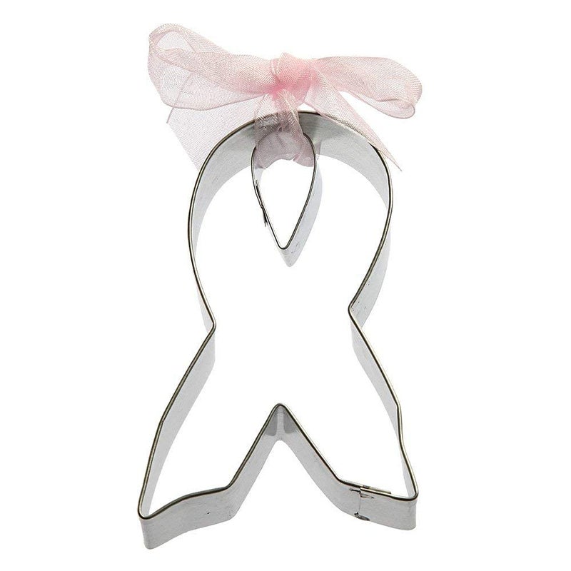 Foose Awareness Ribbon Cookie Cutter 2 Pc Set â€“ Ribbon, Tear Drop Cookie Cutters Hand Made in the USA from Tin Plated Steel - Image 4